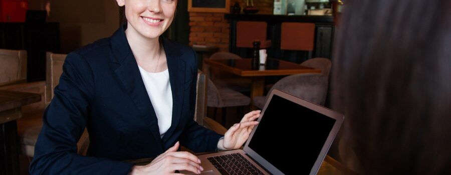 Smiling business woman